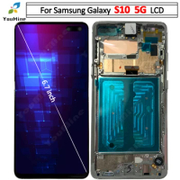 Dynamic AMOLED for Samsung Galaxy S10 5G LCD Display Touch Screen Digitizer Assembly for Samsung S10 G977B G977U G977N