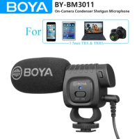 BOYA BY-BM3011 Cardioid Condenser Shotgun Microphone for PC Mobile Phone DSLR Cameras Live Streaming Youtube Recording Vlog