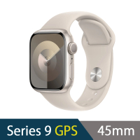 Apple Watch Series 9 GPS版 45mm(鋁金屬錶殼搭配運動型錶帶)