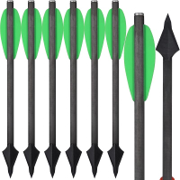 WANVZMR 6.3"  Crossbow BoltsCarbon  Crossbow Arrows Bolts Broadhead Tips  Arrows for 50-80lbs Crossb