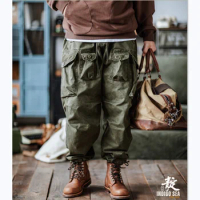 OKONKWO Field M65 Military Pants Camo M51 Multi Bag Work Trousers Outdoor Trekking Camp Hiking Tooling Riding Sports Stride Daks