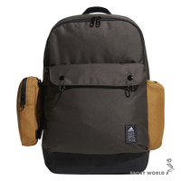 Adidas 後背包 雙肩包 網布背帶 可拆式小袋 綠棕【運動世界】HE2683