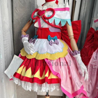 illusional Custom size Precure Pretty Cure Cure Precious Cosplay Costume Anime dress female Delicious Party