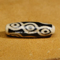 Himalayan Tibetan DZI Beads Old Agate Buddha Eye 9 Eye Totem Amulet Pendant GZI