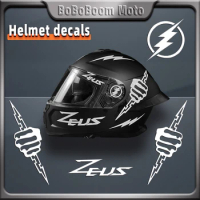 For SHOEI Arai HJC AGV Moto Racing Stickers Motorcycle Helmet Decal Lens ZEUS Stickers Accessories Decorative Waterproof