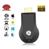 1080P HDMI WIFI Display Dongle with Android TV Miracast Wireless Receiver &amp; Google Chromecast for Home PC Laptop TV Projectors