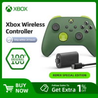 Microsoft Xbox Wireless Controller Remix Special Edition + Xbox Rechargeable Battery - for Xbox Series X S XSS XSX Windows 10