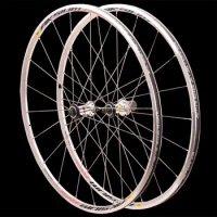 700C Silver Aksium - Road Bike Wheelset bicycle Wheel rim brake rims use for 8/9/10/11s aluminum alloy