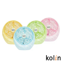 Kolin歌林 循環小風扇(藍/粉/黃/綠/白 顏色隨機) KF-DL4U06  4入組