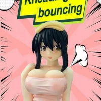 Sexy Anime Girl Statue Indoor or Motorcycle Breast Shaking Kawaii Figurines Hentai Ornaments for Weebs Kanako Collection Model