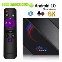 Original H96 Max H616 TV Box Android10 2G 16G 4G 32G 64G Video Decoder 2.4G 5G Wifi 3D 4K Media Player Set Top Box PK X98mini