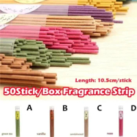 50 Sticks/Box Natural Incense Home Spices Sandalwood Clean Air Aromatherapy Fragrance Spices Fresh Air