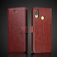 Card Holder Cover Case for Huawei Nova 3 PAR-LX1 /LX1M /LX9 Pu Leather Flip Cover Retro Wallet Phone Case Business Fundas Coque