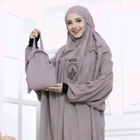 mukena Yabasmah motif polos terbaru | Mukena manset Yabasmah lilac Jumbo