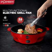 Propappa - Electric Grill Pan Baking Pan Multifunction Outdoor BBQ Pan Even Heating Non-Stick Griddl