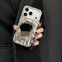 Unique Fold Wrinkle Irregular Mirror Case for iPhone 17 Pro Max iPhone 16 Pro Max/15 Pro Max/14 Pro 