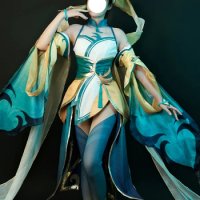 Anime Soraka From L O L Immortal Journey Soraka Cosplay Costume Game Halloween Costumes for Women Dr