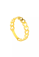 TOMEI TOMEI [Online Exclusive] Simply Hearts Ring, Yellow Gold 916