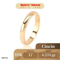 Cincin Emas Kadar 16K Wahyu Redjo CC-16K 30022883