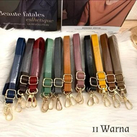 Tali Tas Selempangr Longstrap ( BESI KAITAN TEBAL YAA) tali kulit miniso maroon