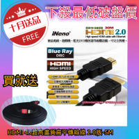 (買30M送5M)iNeno-HDMI 4K超高畫質圓形傳輸線 2.0版-30M