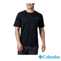Columbia 哥倫比亞 男款-防曬30涼感快排短袖上衣-黑色 UAE60840BK / S22