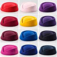 {ghjhui} Stewardess Hat Top Hat Stewardess Hat Aviation Stewardess Hat Women's Stage Performance Hat