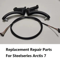 Original Replacement repair part for SteelSeries Arctis 7 Headset,Headband cable,Hinge brackets,Microphone
