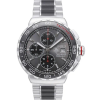 【TAG HEUER 豪雅】Formula 1自動上鍊計時腕表x灰面x44mm(CAU2011.BA0873)