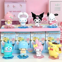 Miniso Sanrio Animated Character Blind Box Pom Pom Purin Black Beauty Backward Friends Series Surprise Box Action Figurie Toys