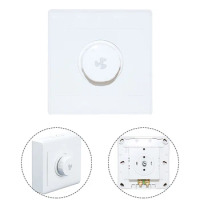 Controller Fan Speed Switch 10A 200W 250V Ceiling Fan Knob For All Fans Within 15-300W No Bottom Box Brand New