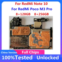 5g For Xiaomi Redmi NOTE 10 Poco M3 Pro Motherboard Unlocked Original Main Logic Board 4+128G 6+128G 8+256G Circuits boards