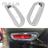 Chrome for Nissan X-Trail T32 XTrail Rogue 2014 2015 2016 Rear Bumper Fog Light Cover Molding Exterior Parts Accessories
