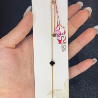 Gelang Serut VC Hitam Wanita panjang max 20cm Emas Asli kadar 37,5% 8K