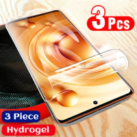 3 pcs hydrogel film for vivo X80 Pro Screen Protector Soft TPU Cover for vivo X80 X70 X60 X50 iQOO 9 Pro Front Protective Film