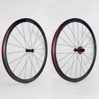 700C Road Bike Wheelset 4 Bearing Aluminum Alloy and Carbon Material Hubs 36mm Rims