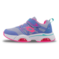 【LOTTO】童鞋 運動鞋 D AIR 輕量雙氣墊跑鞋(粉紫-LT2AKR6317)