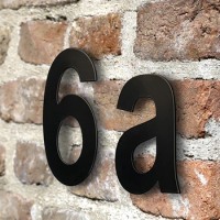 15/20/30cm Large House Number Black 304 Stainless Steel Number and Letter Exterior Address Plate Outdoor Door Number #0-9