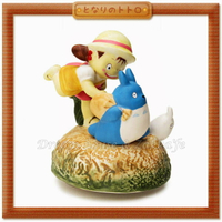日本宮崎駿 Totoro 龍貓 陶瓷音樂鈴/音樂盒 小梅與龍貓 《 日本原裝進口 》Zakka'fe
