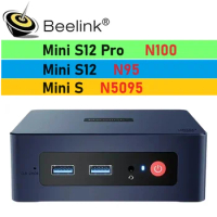 Beelink Mini S12 Pro N95 N100 MINI PC Windows 11 Pro DDR4 8GB 256GB 16GB 500GB WIFI BT Gaming Computer MINI S N5095 8GB 128GB