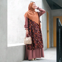 Set Guzel Bloom Maxi Gamis Terbaru By Hijabalila