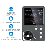 เครื่องเล่น MP3, ระดับวงหญิง, ไร้การสูญเสีย HiFi, Dsd256, ความเที่ยงตรงสูง, เหมาะสำหรับการเล่นกีฬา, 