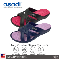 ASADI WOMAN 'S SLIP ON SLIPPER 1479 | KASUT WANITA SELIPAR ASADI [ ready stock + fast delivery ]