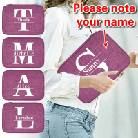 customization name Watch storage case Canvas Watch Band Case Storage Bag Travel Organizer Bag Team G