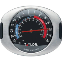 《Taylor》夾式冰箱溫度計 | 冰箱專用 冷藏冷凍 指針溫度計