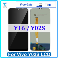 6.51" LCD For VIVO Y16 Y02S Display Touch Screen V2204 V2214 V2203 Digitizer Assembly Replacement Repair Parts No Dead Pixels