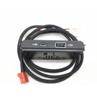 Car USB Charging TYPE-C Port Charger Interface Socket with Cable for VW Touran L Tiguan L Passat TAYRON Viloran 2020