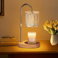 Candle Warmer Lamp with Timer Candle Lamp with Dimmer and 2 Bulbs Wax Warmer Height Adjustable for H