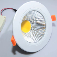 10PCS LED COB Downlights Dimmable 10W 15W Recessed Ceiling COB LED Down Light LED Spot Light Indoor Lighting AC85-265V