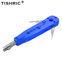 TISHRIC Original Blue Krone Lsa-plus Telecom Phone Wire Cable RJ11 RJ45 Punch Down Network Tool Kit 